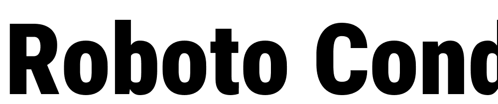 Roboto-Condensed-Black font family download free