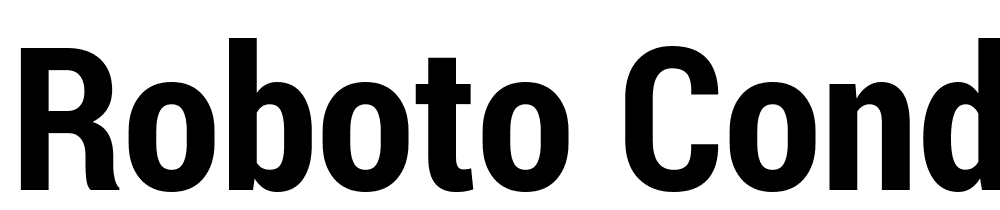 Roboto-Condensed-Bold font family download free