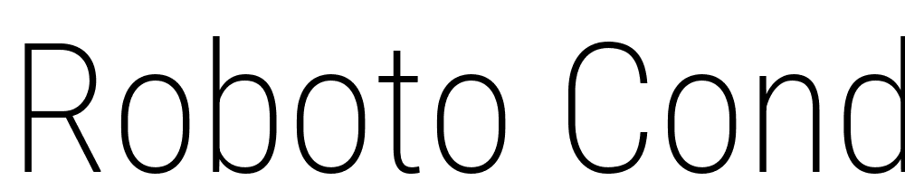 Roboto-Condensed-ExtraLight font family download free