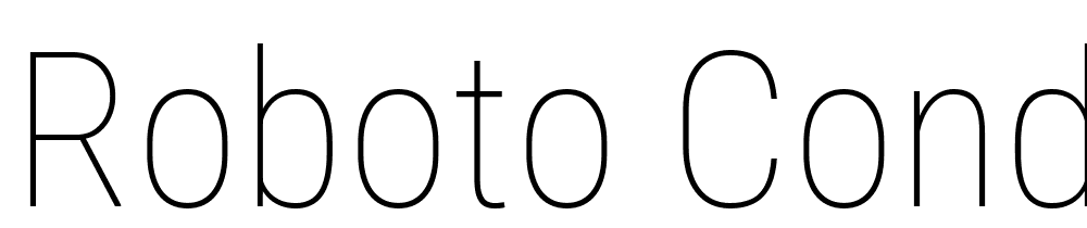 Roboto-Condensed-Thin font family download free