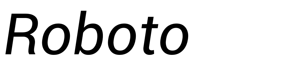 Roboto font family download free