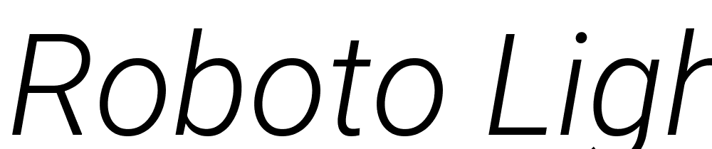 Roboto-Light-Italic font family download free