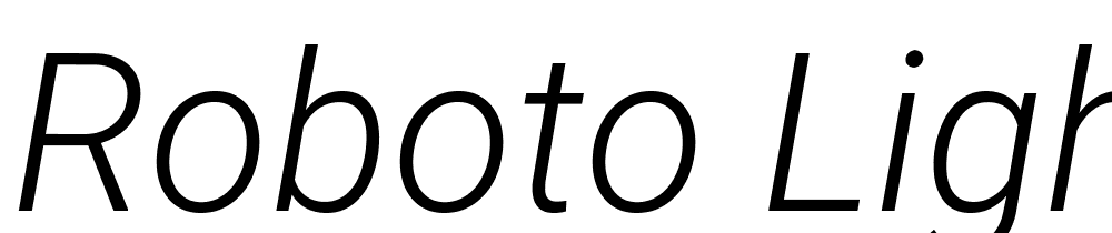 Roboto-Light-Italic font family download free