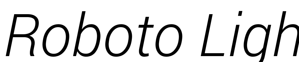 Roboto-Light-Italic font family download free