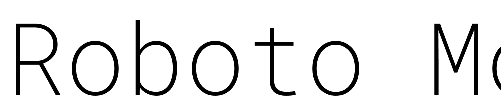 Roboto-Mono-ExtraLight font family download free