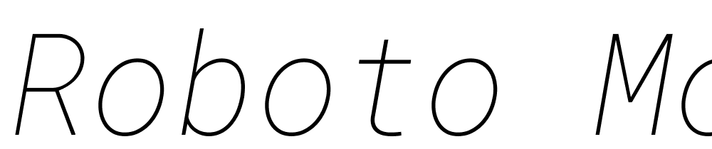 Roboto Mono font family download free
