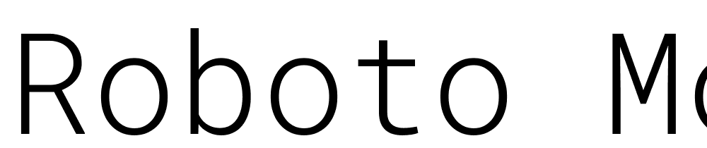 Roboto-Mono-Light font family download free