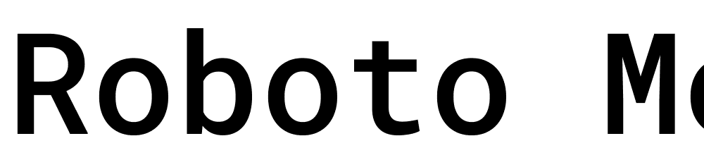 Roboto-Mono-Medium font family download free