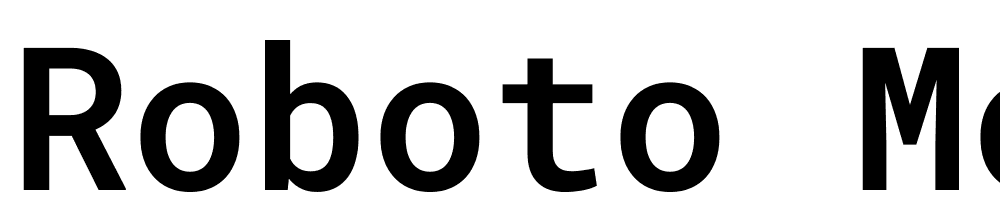 Roboto-Mono-SemiBold font family download free
