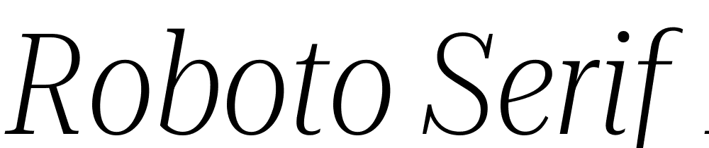 Roboto-Serif-120pt-Condensed-ExtraLight-Italic font family download free