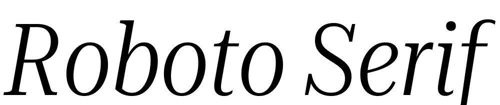 Roboto-Serif-120pt-Condensed-Light-Italic font family download free
