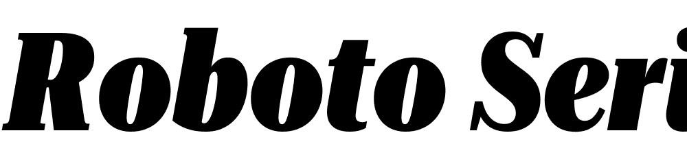 Roboto-Serif-120pt-ExtraCondensed-Black-Italic font family download free