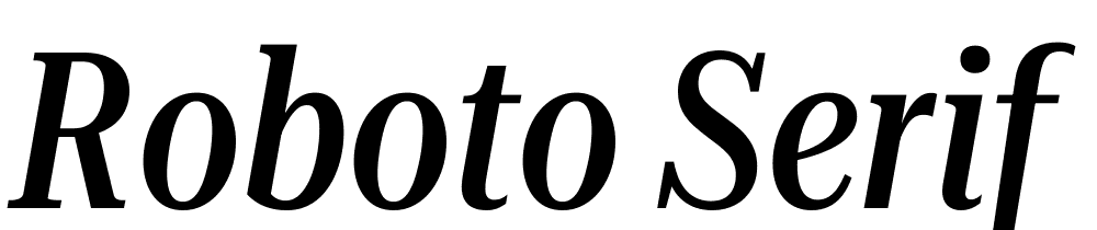 Roboto-Serif-120pt-ExtraCondensed-Medium-Italic font family download free
