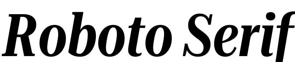 Roboto-Serif-120pt-ExtraCondensed-SemiBold-Italic font family download free