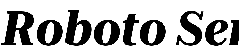 Roboto-Serif-120pt-SemiCondensed-Bold-Italic font family download free