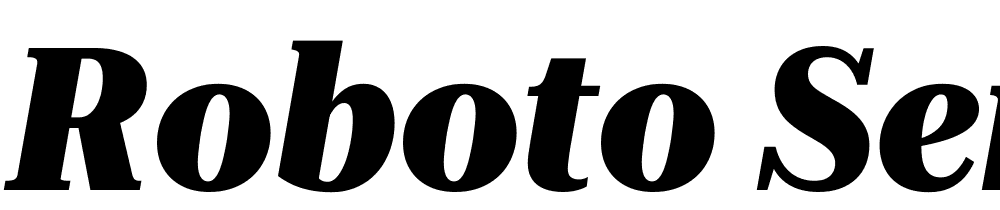 Roboto-Serif-120pt-SemiCondensed-ExtraBold-Italic font family download free