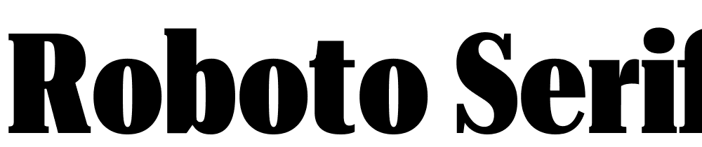 Roboto-Serif-120pt-UltraCondensed-Black font family download free