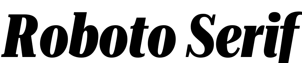 Roboto-Serif-120pt-UltraCondensed-ExtraBold-Italic font family download free