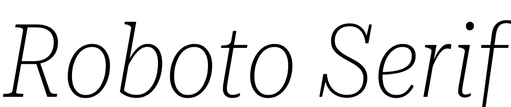 Roboto-Serif-28pt-Condensed-Thin-Italic font family download free