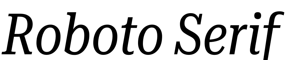 Roboto-Serif-28pt-UltraCondensed-Italic font family download free