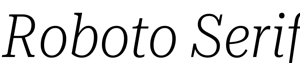 Roboto-Serif-36pt-Condensed-ExtraLight-Italic font family download free