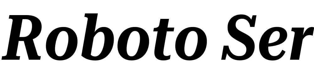 Roboto-Serif-36pt-Condensed-SemiBold-Italic font family download free