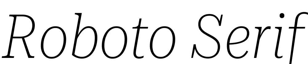 Roboto-Serif-36pt-Condensed-Thin-Italic font family download free
