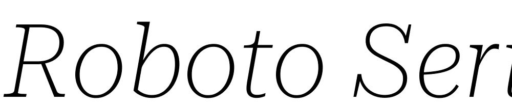 Roboto-Serif-36pt-Thin-Italic font family download free