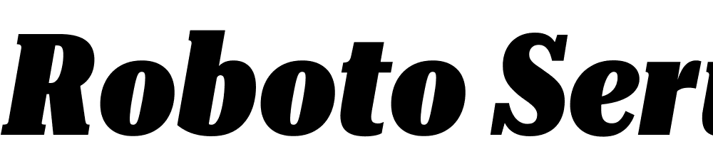 Roboto-Serif-36pt-UltraCondensed-Black-Italic font family download free
