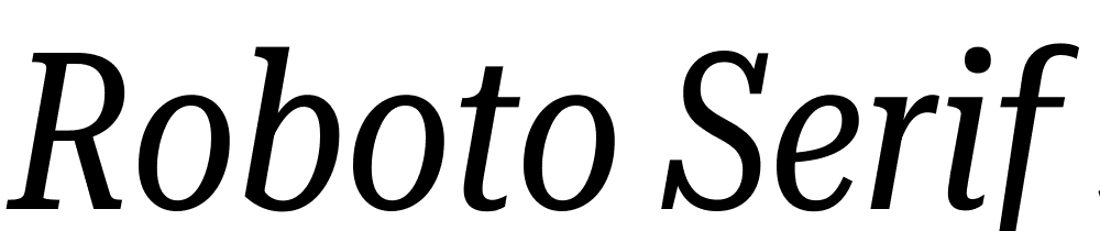 Roboto-Serif-36pt-UltraCondensed-Italic font family download free