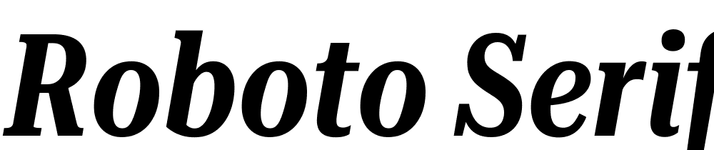 Roboto-Serif-36pt-UltraCondensed-SemiBold-Italic font family download free