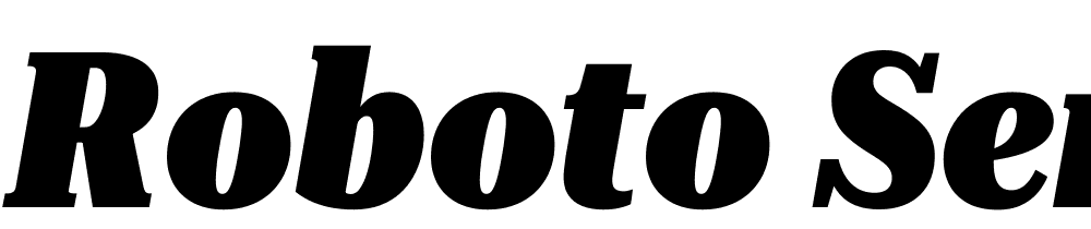 Roboto-Serif-72pt-Condensed-Black-Italic font family download free