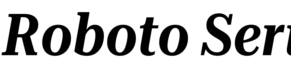 Roboto-Serif-72pt-Condensed-SemiBold-Italic font family download free