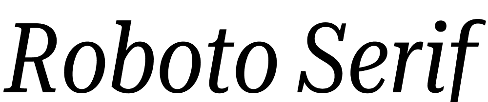 Roboto-Serif-72pt-ExtraCondensed-Italic font family download free