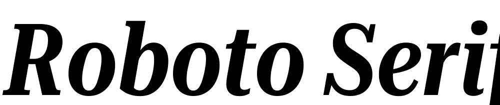 Roboto-Serif-72pt-ExtraCondensed-SemiBold-Italic font family download free