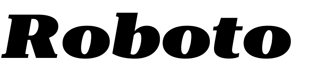 Roboto-Serif-72pt-ExtraExpanded-Black-Italic font family download free