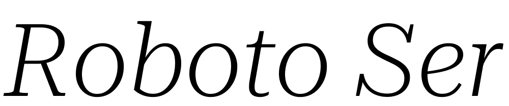 Roboto-Serif-72pt-ExtraLight-Italic font family download free