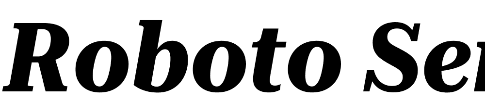 Roboto-Serif-72pt-SemiCondensed-Bold-Italic font family download free