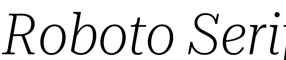 Roboto-Serif-72pt-SemiCondensed-ExtraLight-Italic font family download free