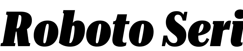 Roboto-Serif-72pt-UltraCondensed-Black-Italic font family download free