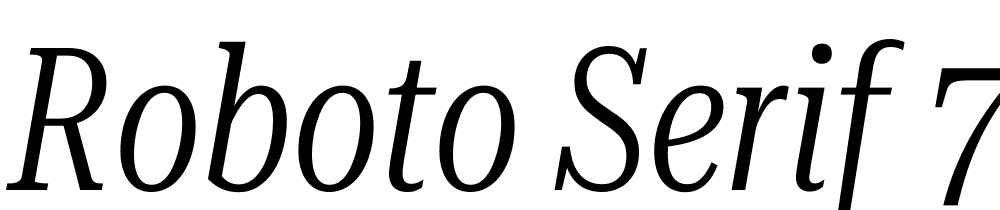 Roboto-Serif-72pt-UltraCondensed-Light-Italic font family download free