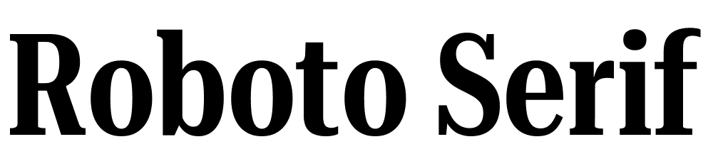Roboto-Serif-72pt-UltraCondensed-SemiBold font family download free