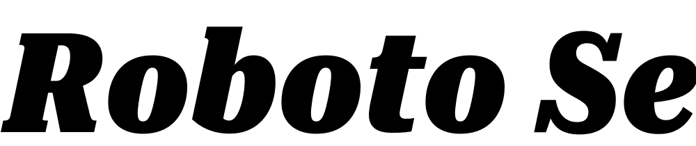 Roboto-Serif-ExtraCondensed-Black-Italic font family download free