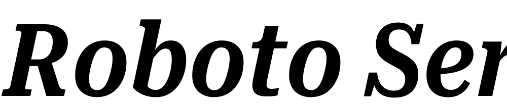 Roboto-Serif-ExtraCondensed-SemiBold-Italic font family download free