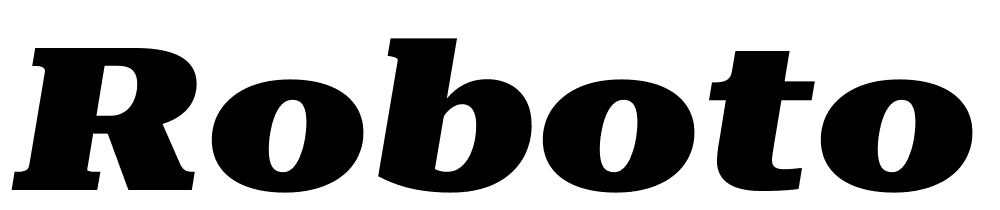 Roboto-Serif-ExtraExpanded-Black-Italic font family download free