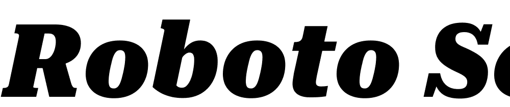 Roboto-Serif-SemiCondensed-Black-Italic font family download free