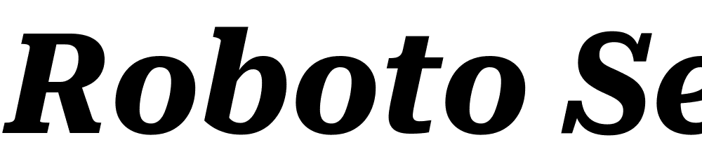 Roboto-Serif-SemiCondensed-Bold-Italic font family download free