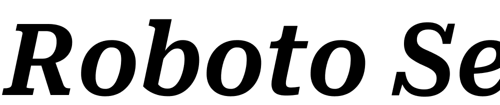 Roboto-Serif-SemiCondensed-SemiBold-Italic font family download free