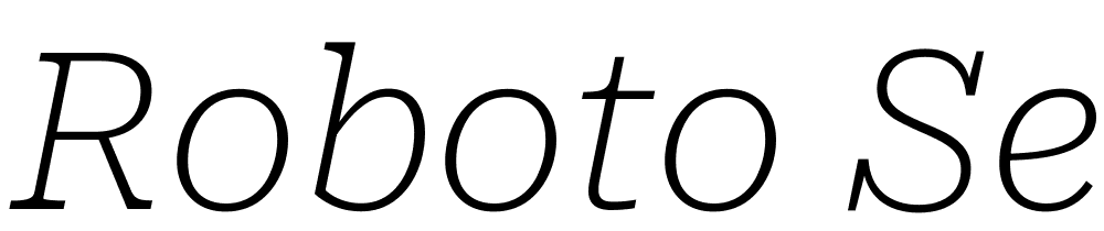 Roboto-Serif-SemiExpanded-Thin-Italic font family download free