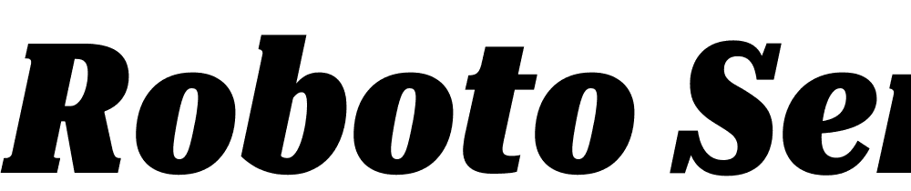 Roboto-Serif-UltraCondensed-Black-Italic font family download free